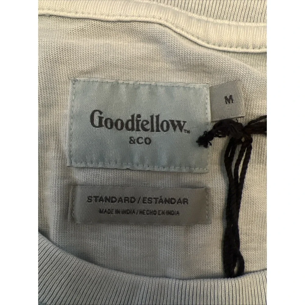 Goodfellow men's long sleeve T-shirt, size medium, light blue NWT - Picture 6 of 10